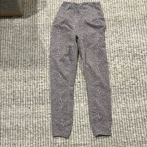 Varley Mauve Leopard Print High-Rise Leggings